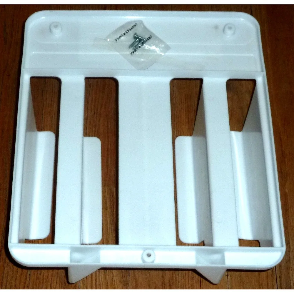 Vintage Rubbermaid WRAP & BAG Organizer 2310 White Plastic Foil Box Holder NOS